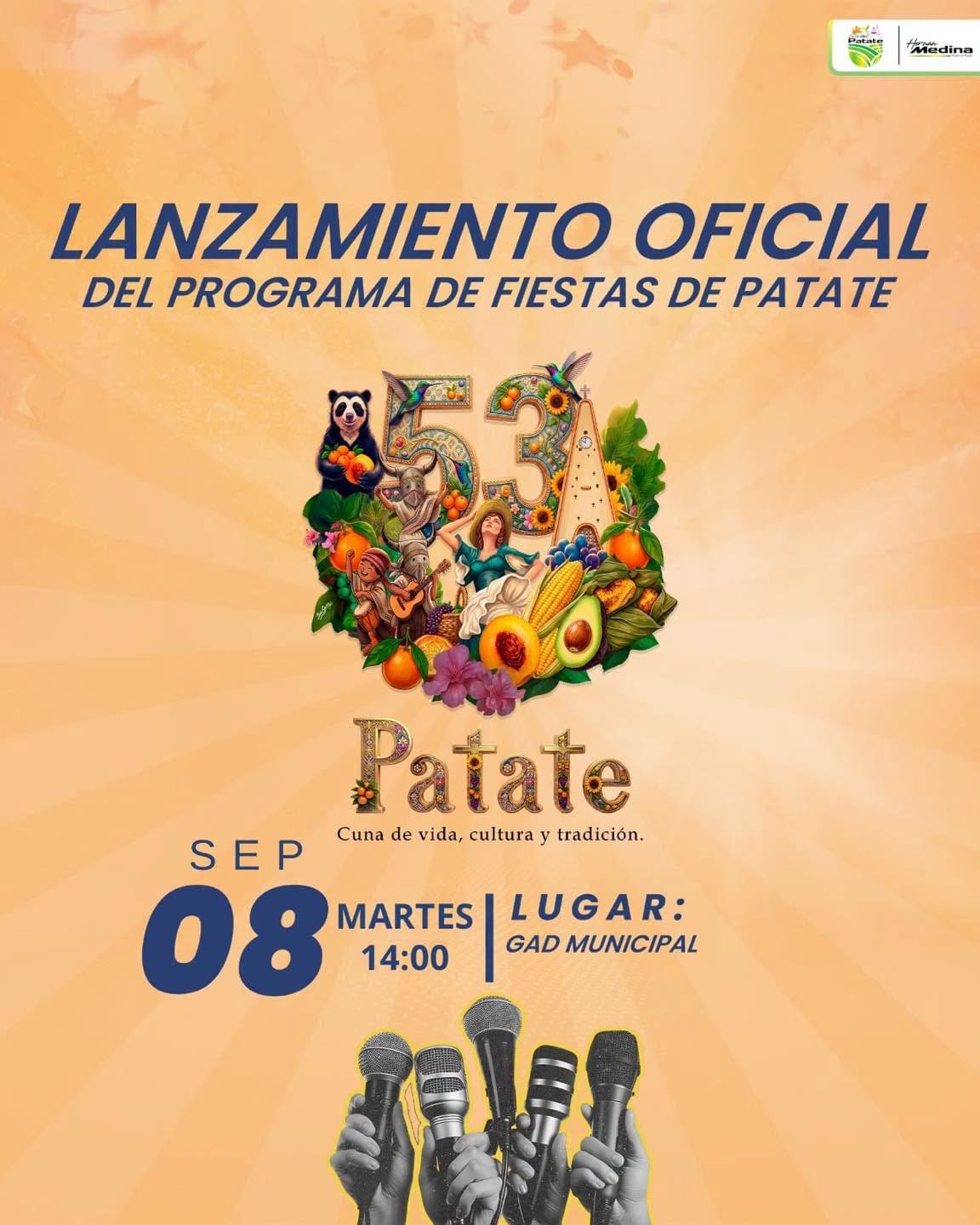 ¡Celebremos los 53 años de cantonización de Patate!